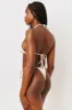 Tia Floral String Bikini Bottom - Sweet Rose sold by Frankie's Bikinis
