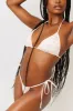 Tia Floral String Bikini Bottom - Sweet Rose sold by Frankie's Bikinis