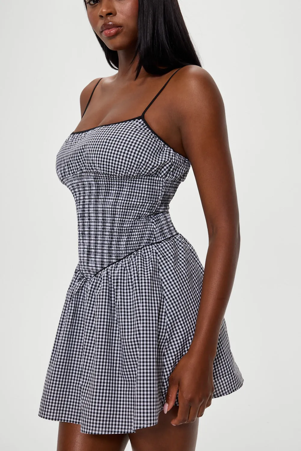 Coast Cotton Gingham Mini Dress - Cottage Tile sold by Frankie's Bikinis product image thumbnail 2