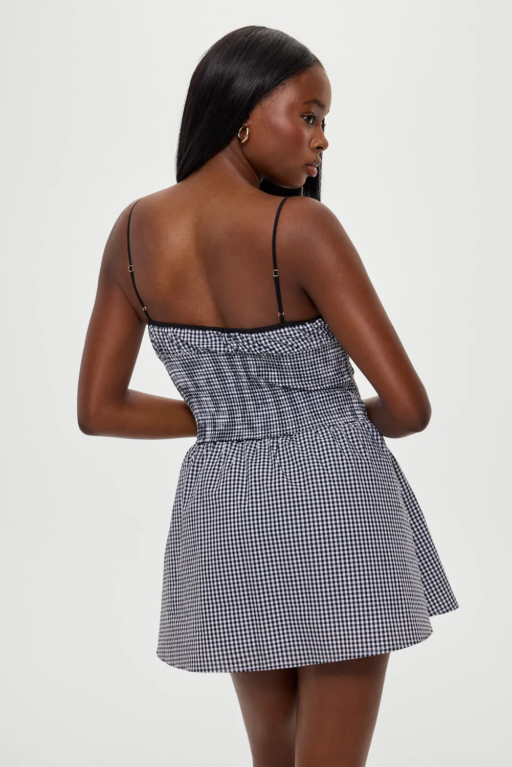 Coast Cotton Gingham Mini Dress - Cottage Tile sold by Frankie's Bikinis product image thumbnail 5