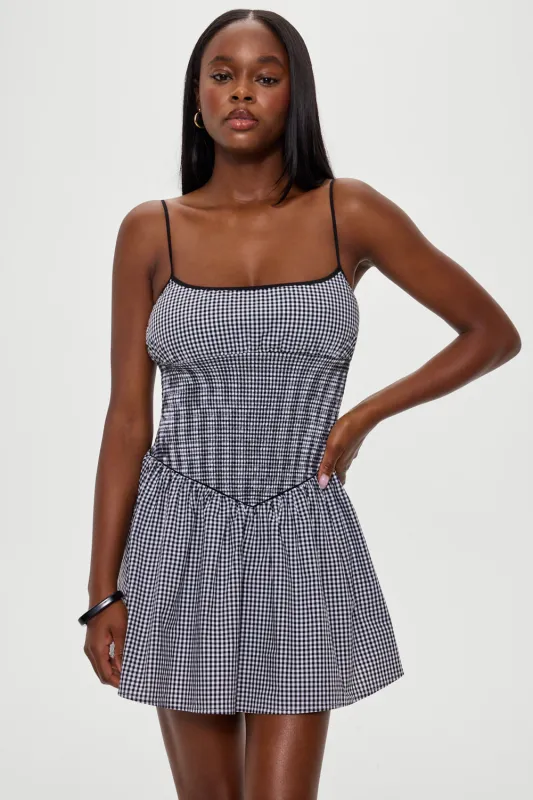 Coast Cotton Gingham Mini Dress - Cottage Tile sold by Frankie's Bikinis