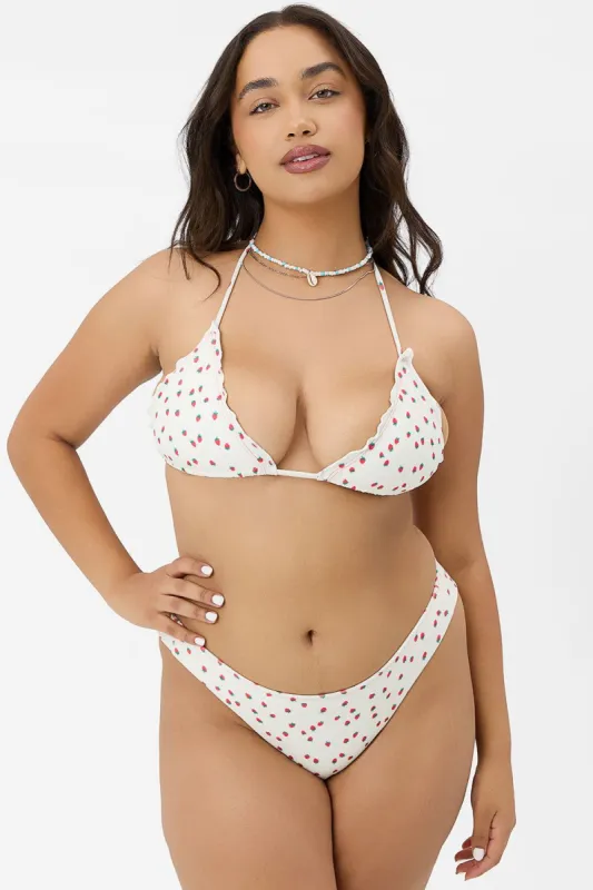 x GIGI HADID Tia Terry Triangle Bikini Top - Strawberry Cream - Extended sold by Frankie's Bikinis