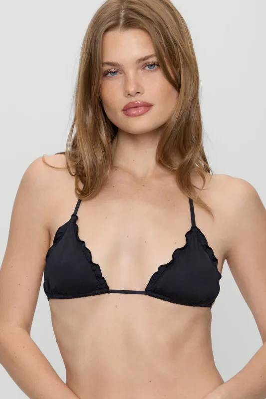 Tidal Skimpy Halter Bikini Top - Black sold by Frankie's Bikinis