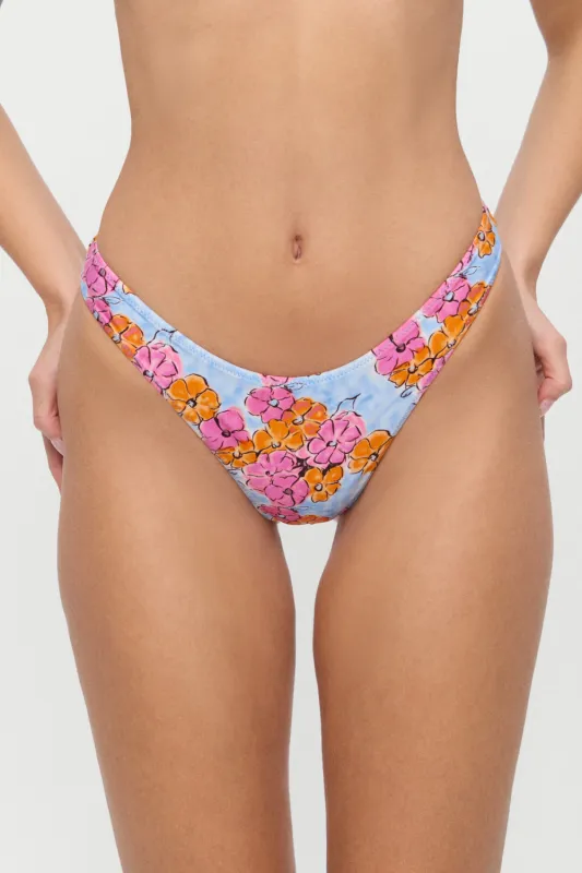 Full Moon Floral Micro Bikini Bottom - Color Me sold by Frankie's Bikinis
