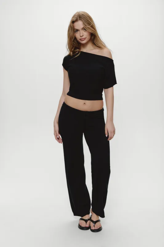 Mellow Knit Pants - Black made by Frankie's Bikinis