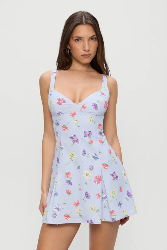 Siren Floral Mini Dress - Fresh Florals sold by Frankie's Bikinis