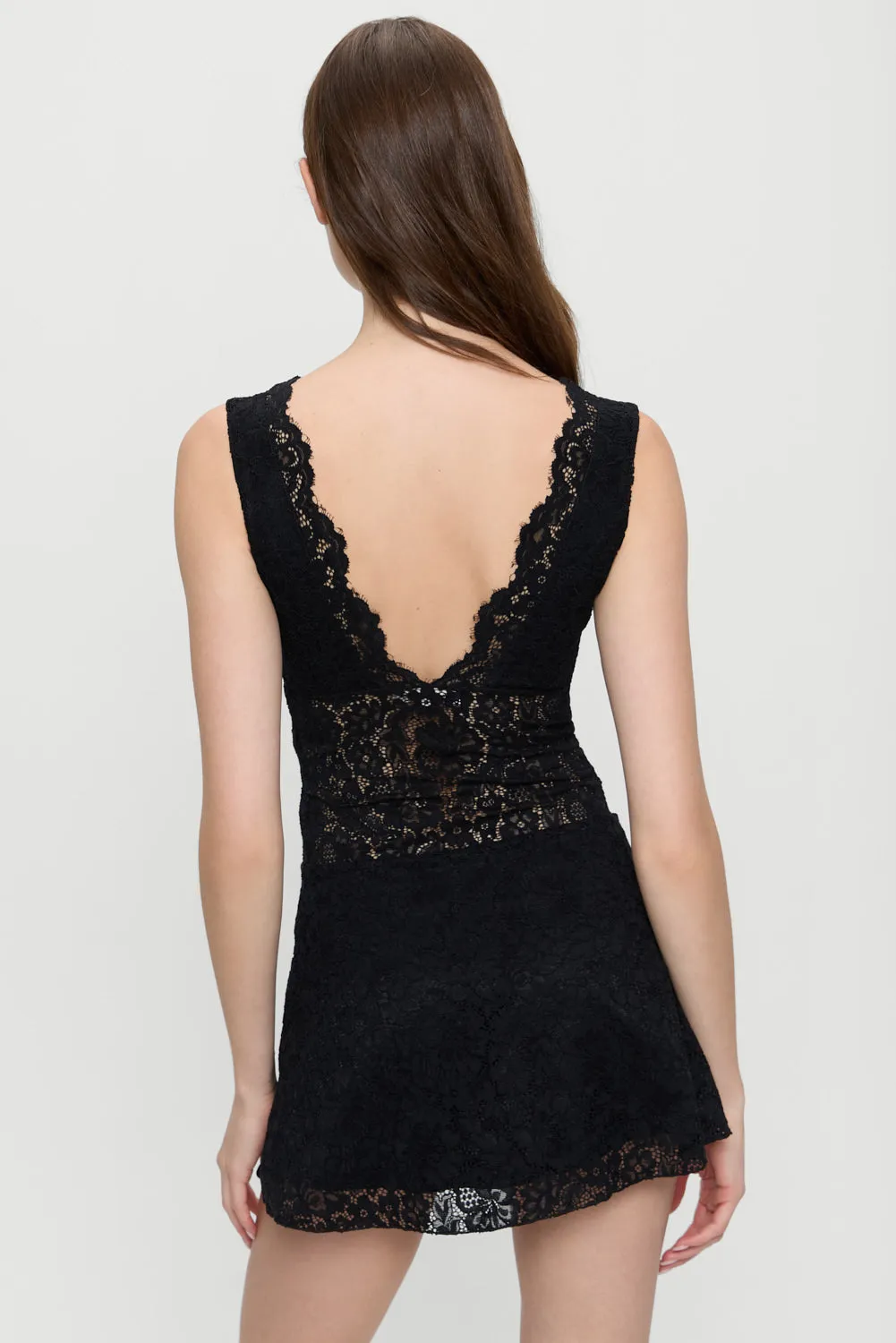 Moon Dance Lace Mini Dress - Black sold by Frankie's Bikinis product image thumbnail 4