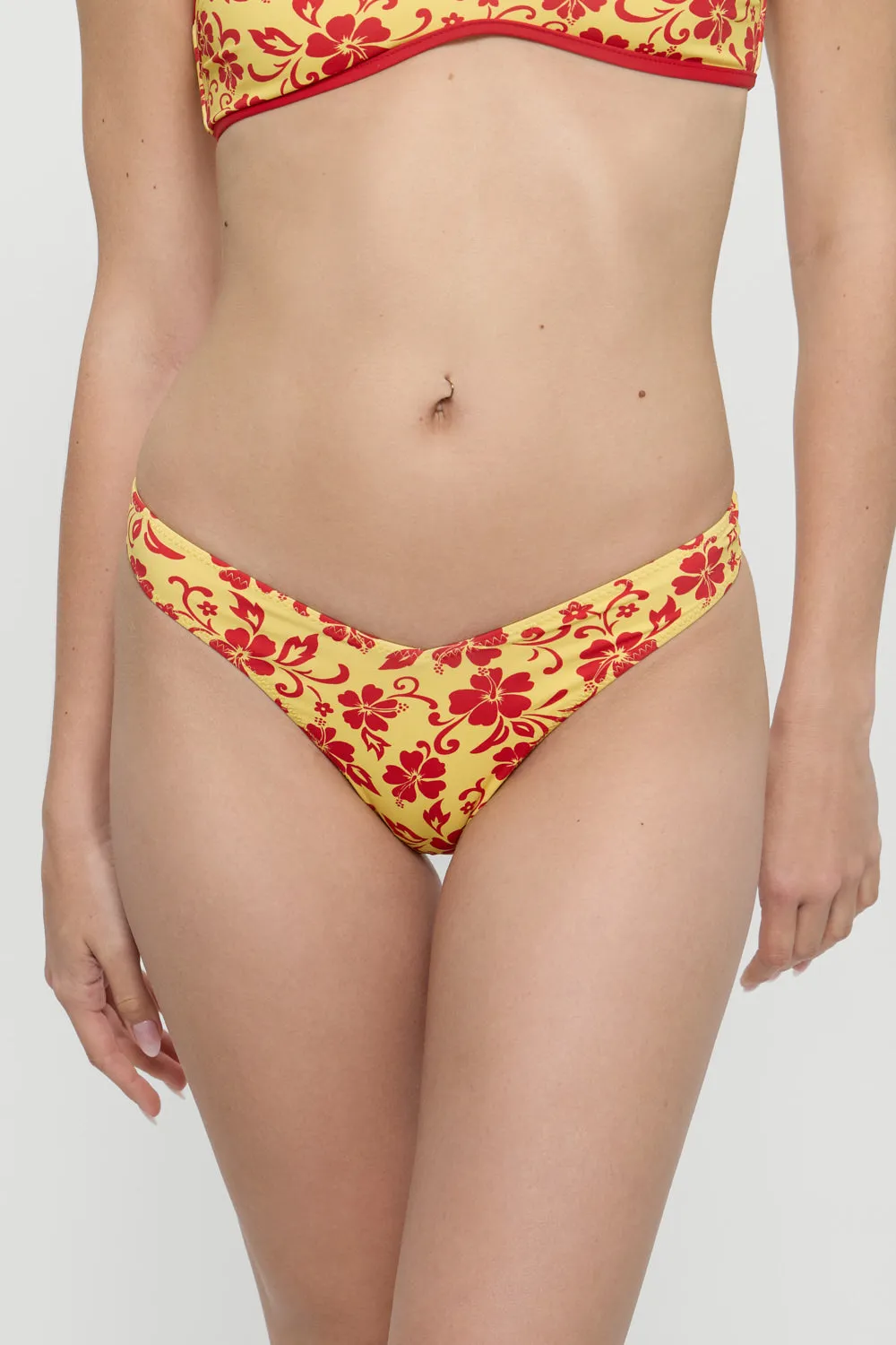 Enzo Cheeky Bikini Bottom - Favorite Flower sold by Frankie's Bikinis
