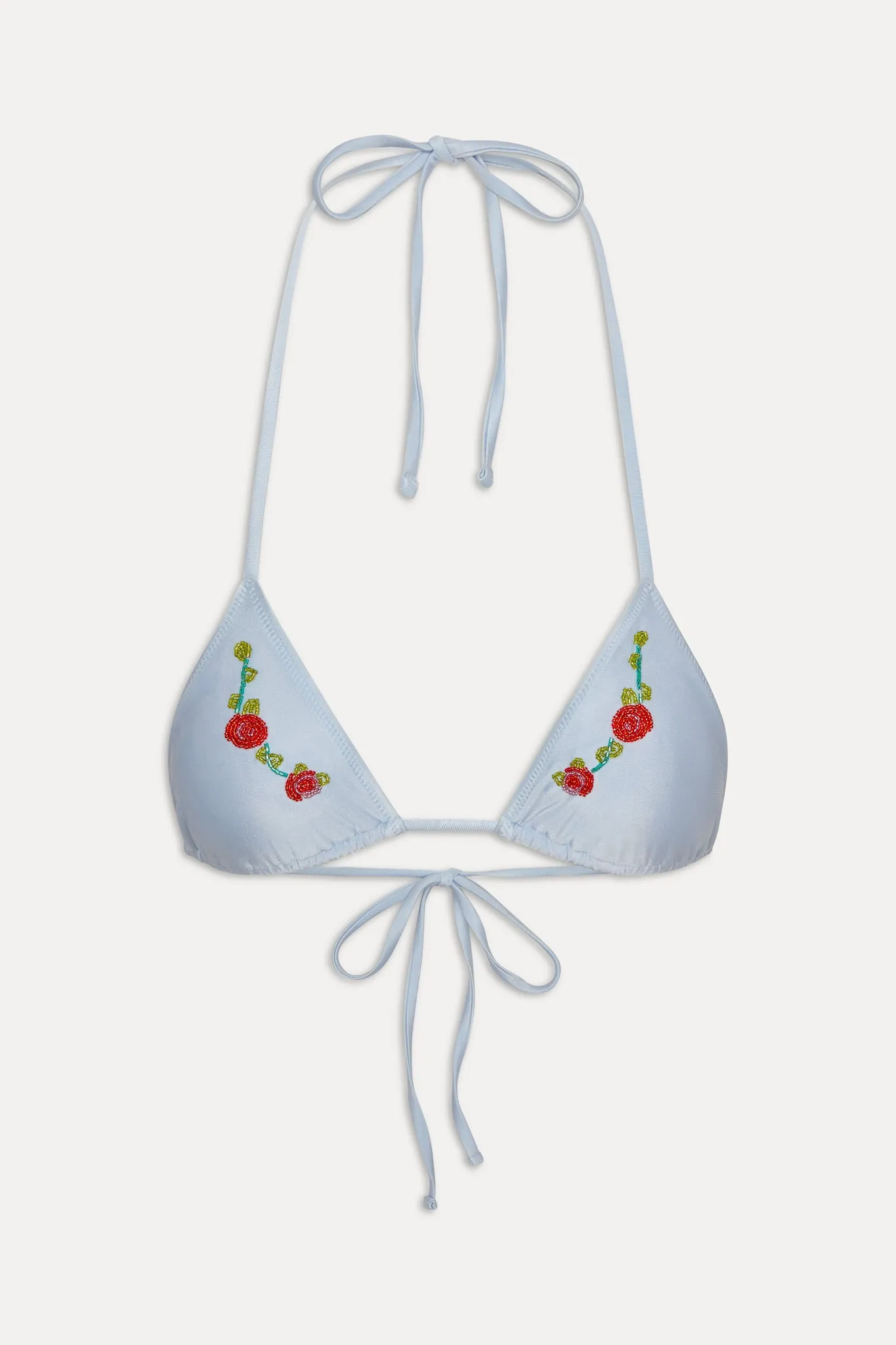 Nick Beaded Shine Bikini Top - Frosting sold by Frankie's Bikinis product image thumbnail 3