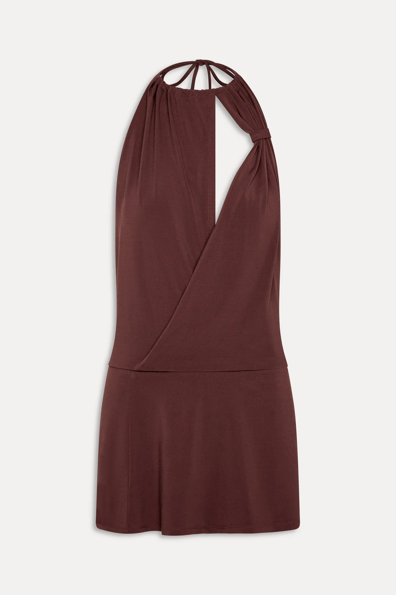 Cindy Wrap Mini Dress - Driftwood sold by Frankie's Bikinis product image thumbnail 3