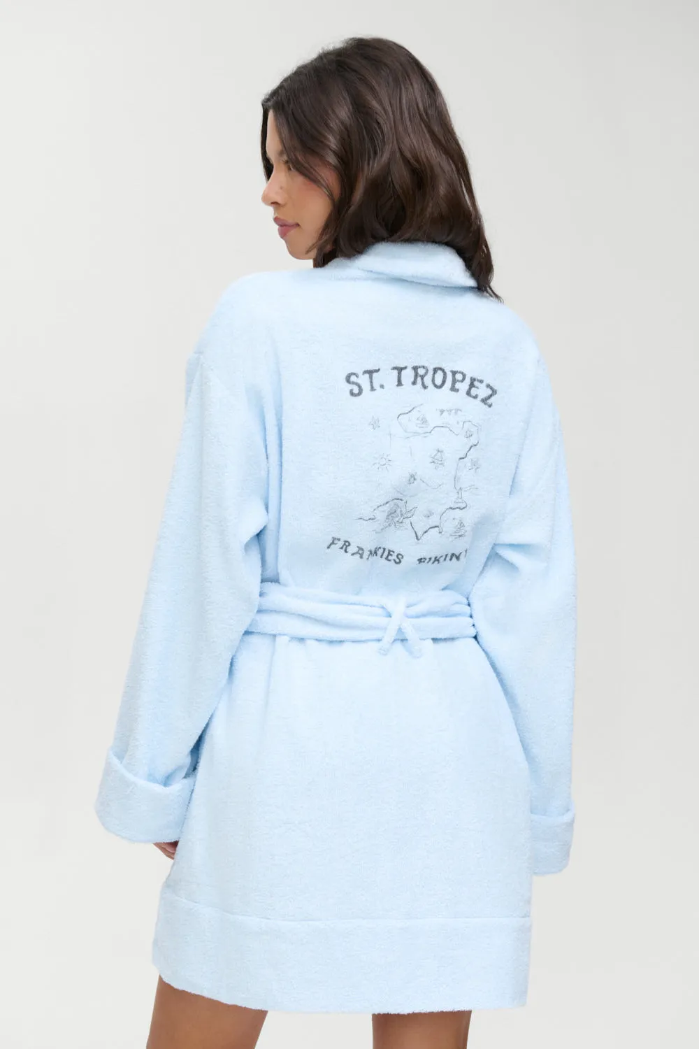 Poolside Terry Robe - French Riviera sold by Frankie's Bikinis product image thumbnail 2