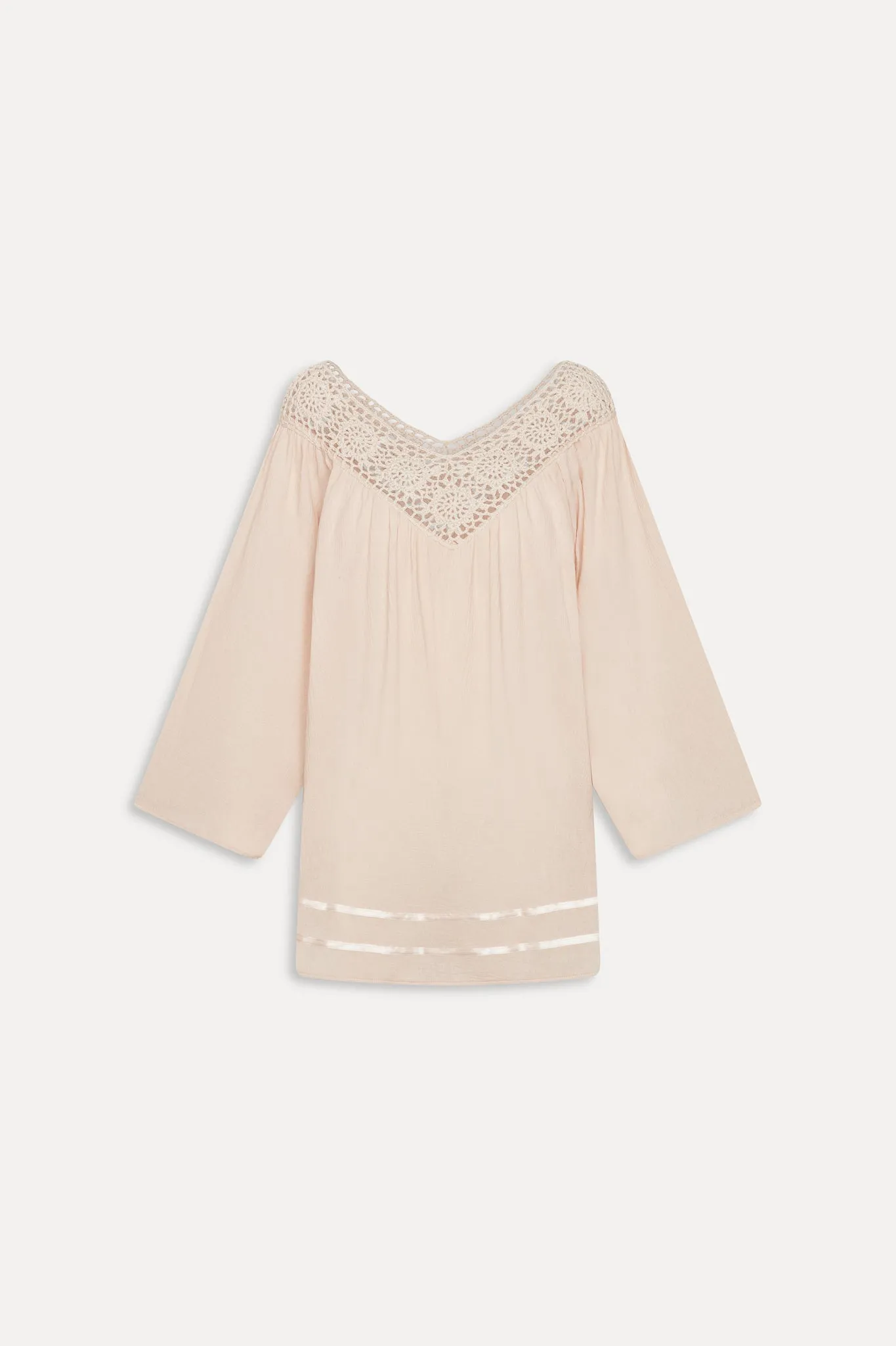 Riviera Cotton Mini Dress - Peach sold by Frankie's Bikinis product image thumbnail 3