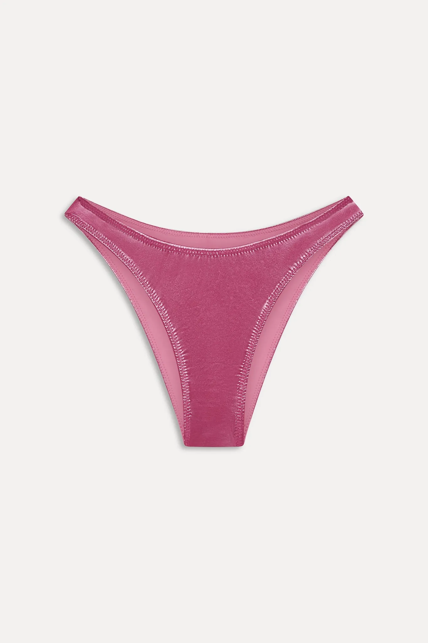 x KHY Dove Classic Metallic Bikini Bottom - Pink Chrome sold by Frankie's Bikinis product image thumbnail 3
