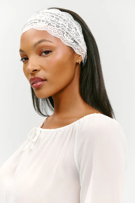 x Paige Lorenze Lover Lace Headband - Sunday Ceremony made by Frankie's Bikinis