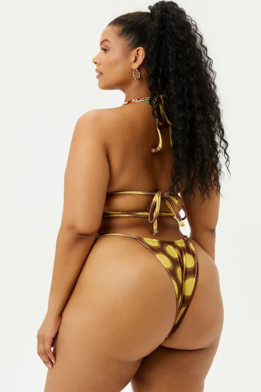 Tia Terry String Bikini Bottom - Golden - Extended sold by Frankie's Bikinis