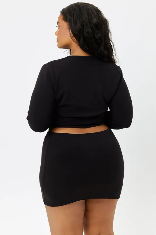 Windward Terry Skirt - Black - Extended sold by Frankie's Bikinis