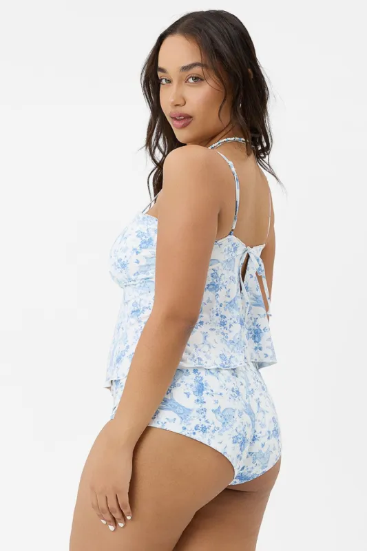 x GIGI HADID Lisa Full Coverage Bikini Bottom - Yomi Toile Blue - Extended sold by Frankie's Bikinis