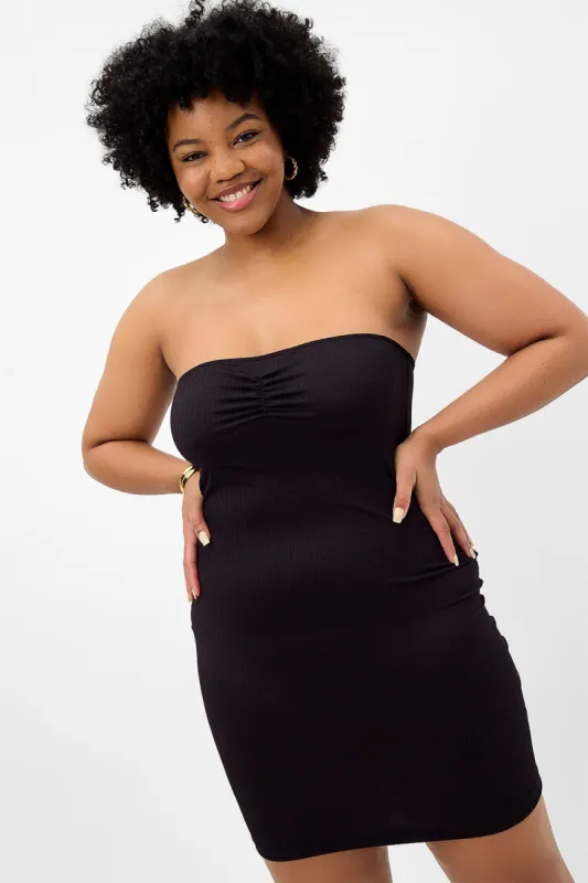 Palmer Plissé Strapless Dress - Black - Extended sold by Frankie's Bikinis