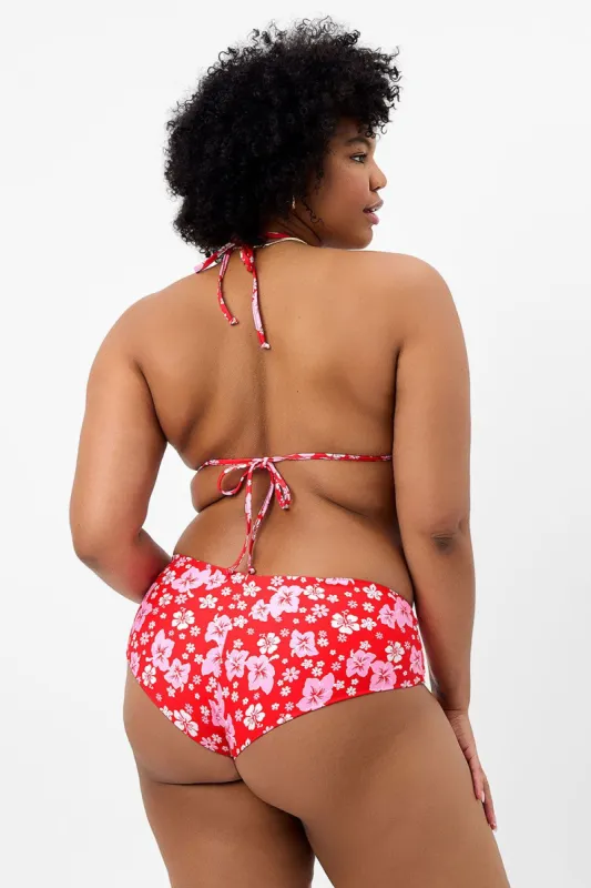 Lisa Floral Full Coverage Bikini Bottom - Coconut Girl - Extended sold by Frankie's Bikinis