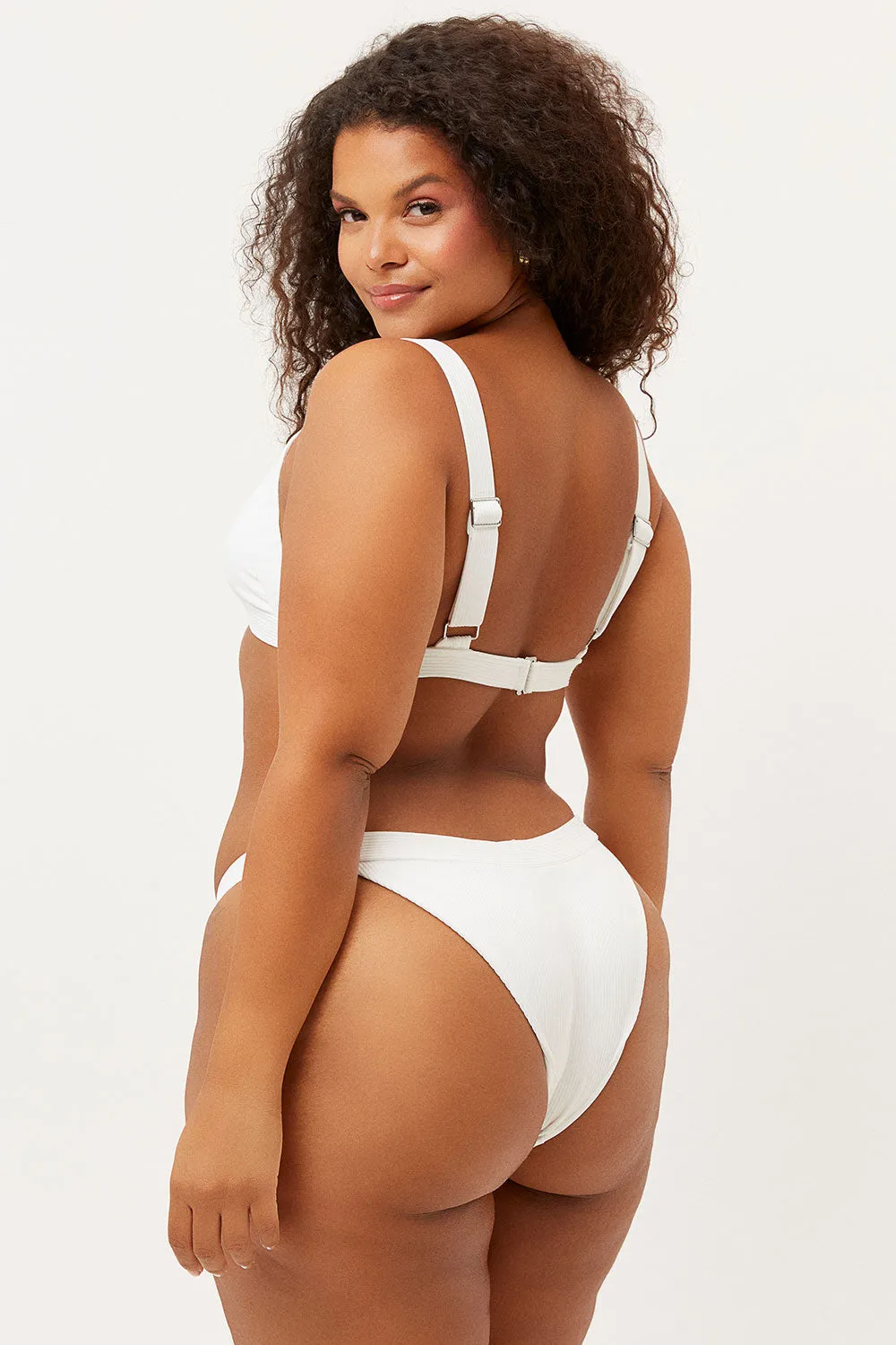 Grace Cheeky Bikini Bottom - White sold by Frankie's Bikinis product image thumbnail 2