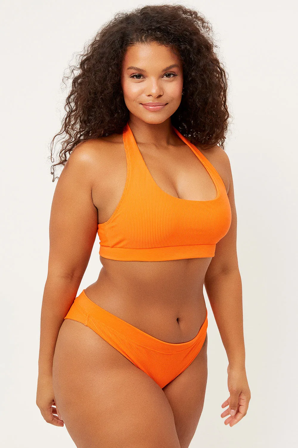 Stevie Ribbed Cheeky Bikini Bottom - Marmalade sold by Frankie's Bikinis product image thumbnail 3