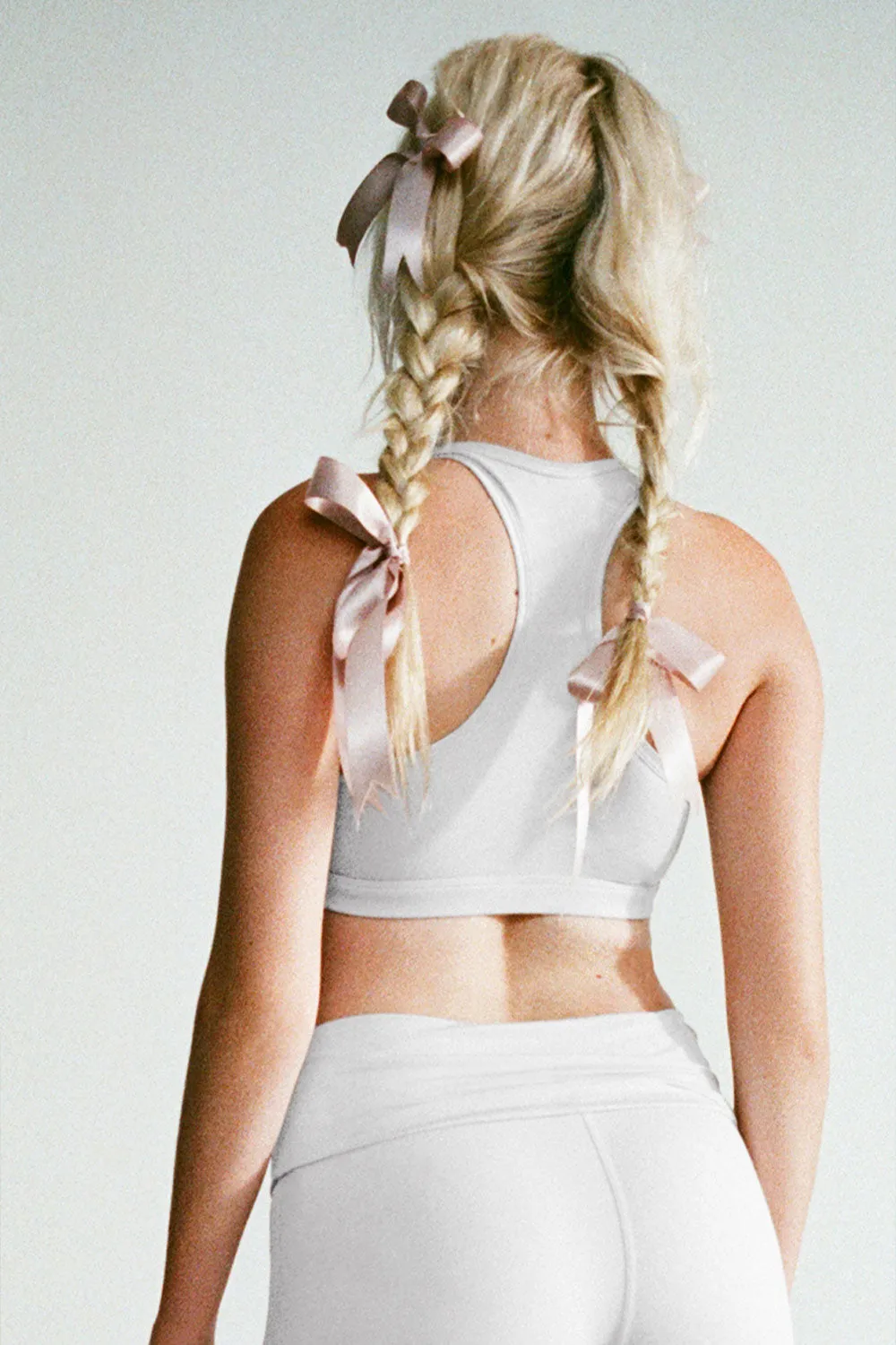 Barre Racerback Sports Bra - Icy Gray sold by Frankie's Bikinis product image thumbnail 3