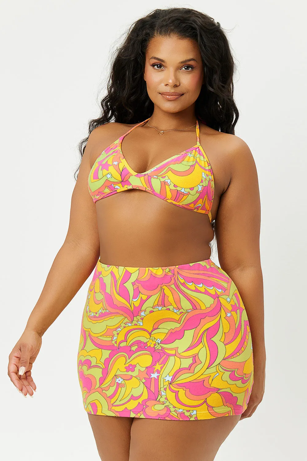 Windward Terry Skirt - Peace Terry sold by Frankie's Bikinis product image thumbnail 3