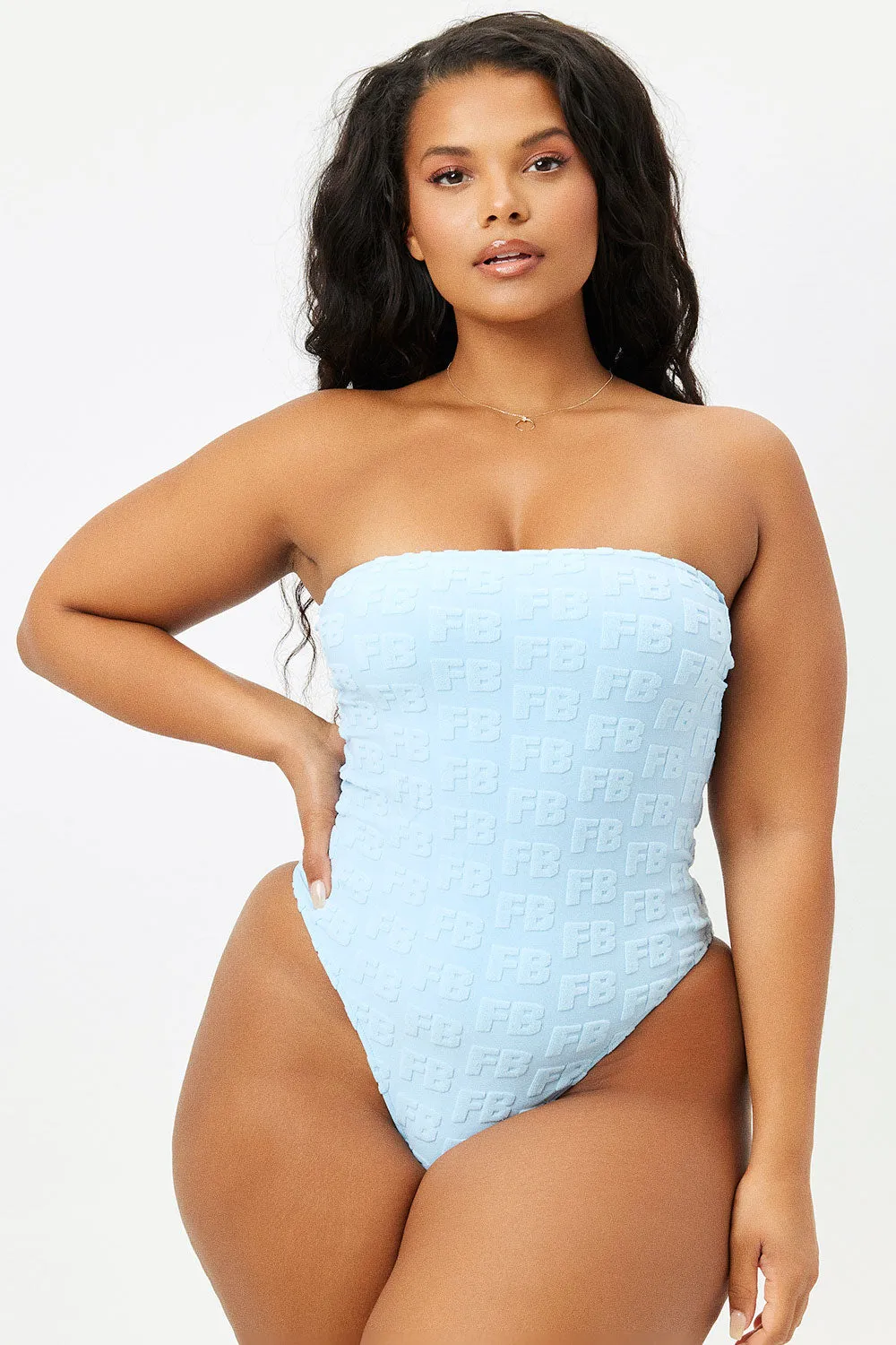 Stella Terry Strapless One Piece Swimsuit - Signature Terry sold by Frankie's Bikinis product image thumbnail 2