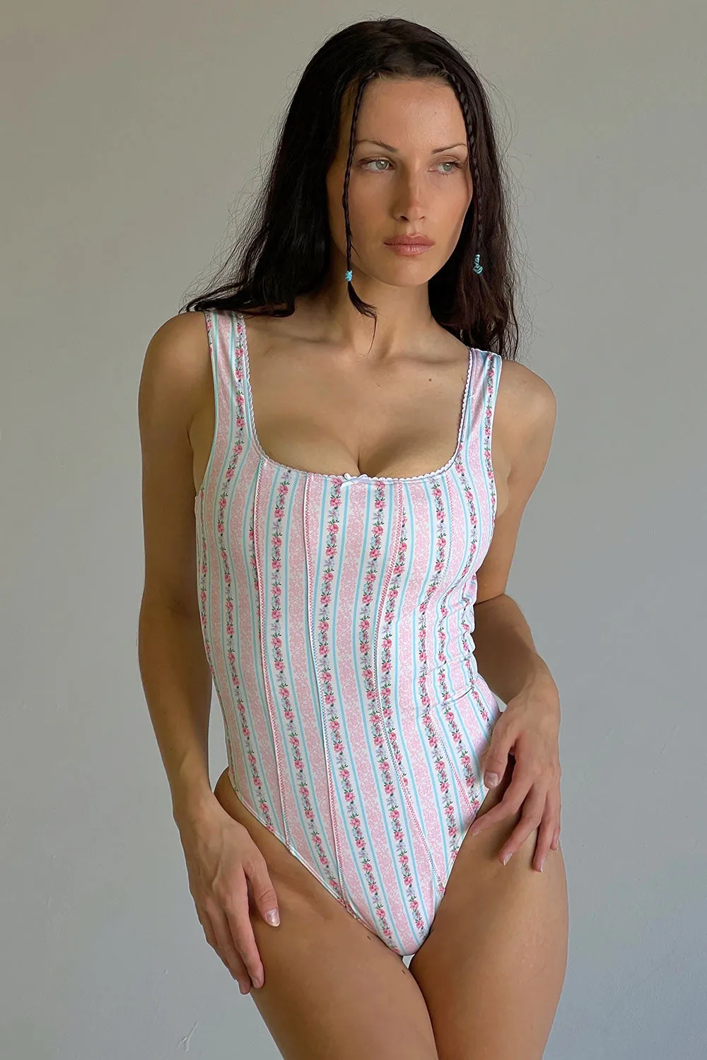 Etta Floral One Piece Swimsuit - French Holiday sold by Frankie's Bikinis