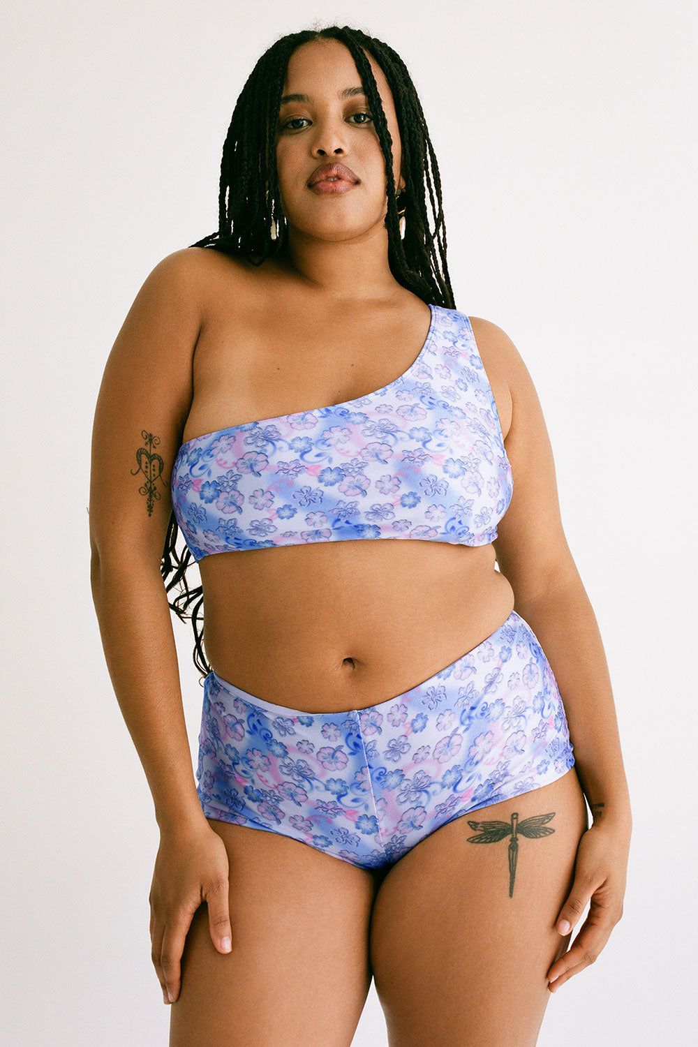 Barb One Shoulder Shine Bikini Top - City of Angels - Extended sold by Frankie's Bikinis product image thumbnail 4