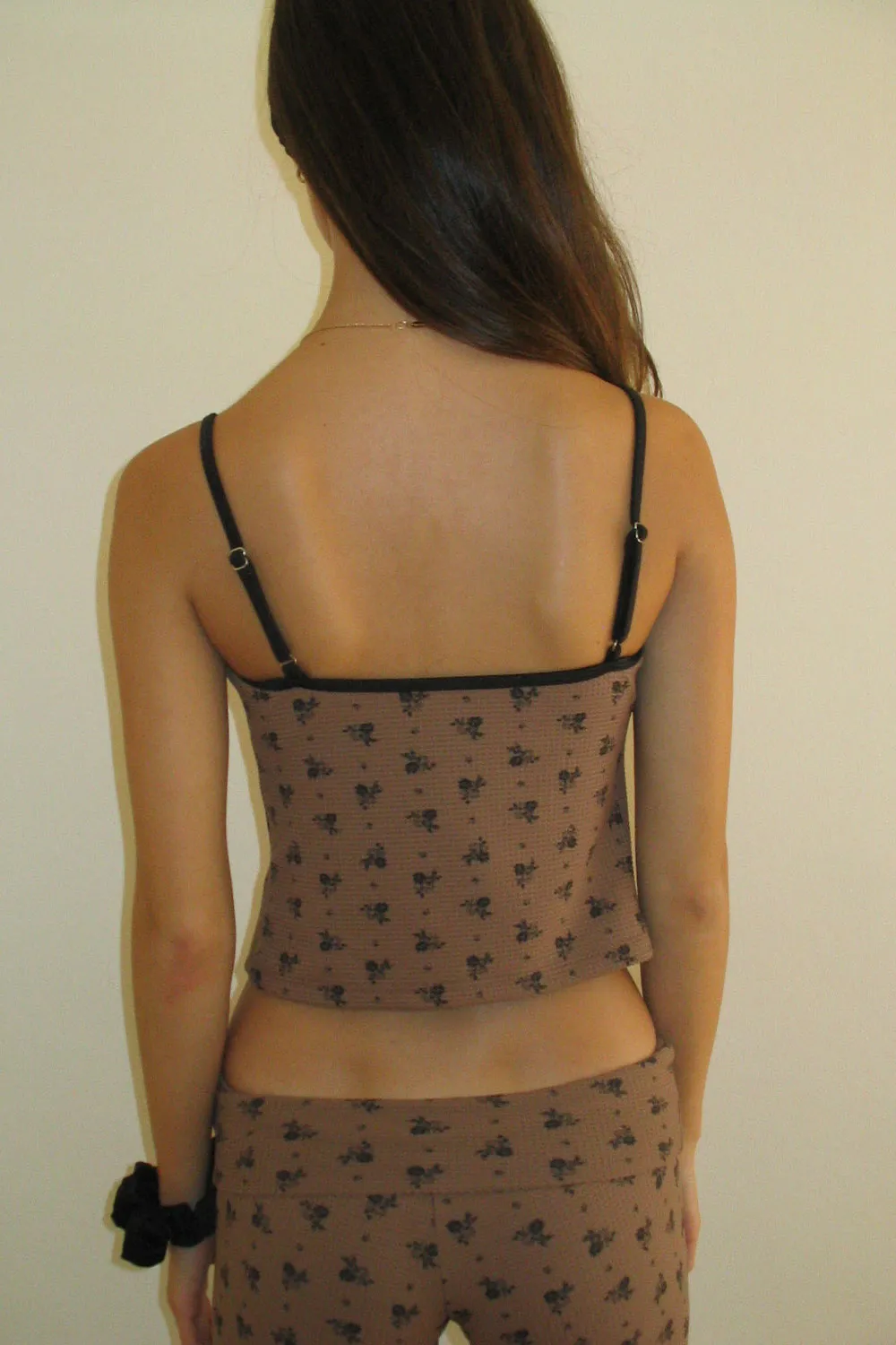 Giselle Waffle Floral Tank - Lullaby sold by Frankie's Bikinis product image thumbnail 4