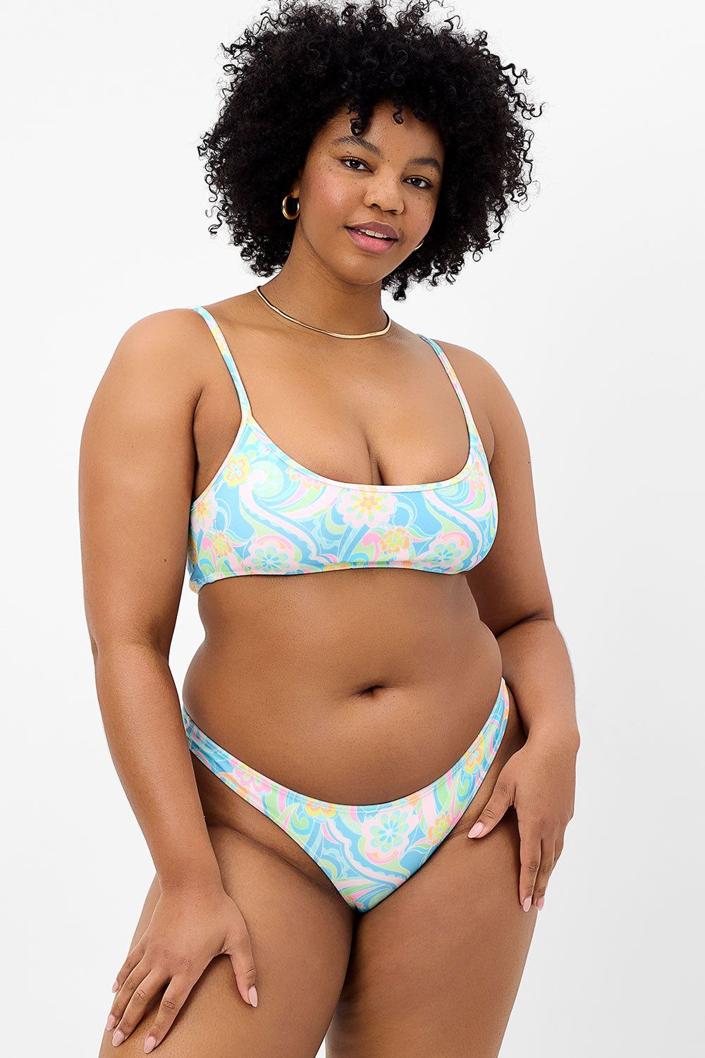 Dallas Terry Bralette Bikini Top - Sunshower - Extended sold by Frankie's Bikinis