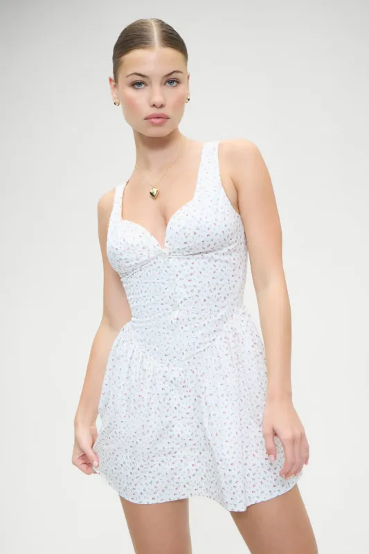 Charlotte Floral Corset Mini Dress - Tea Party sold by Frankie's Bikinis