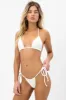 Tia Terry String Bikini Bottom - White sold by Frankie's Bikinis