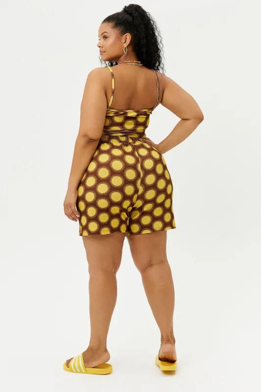 Fifi Terry High Waist Shorts - Golden - Extended sold by Frankie's Bikinis