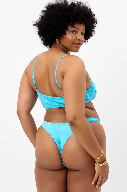 Boots Terry Skimpy Bikini Bottom - Blue Isle - Extended sold by Frankie's Bikinis