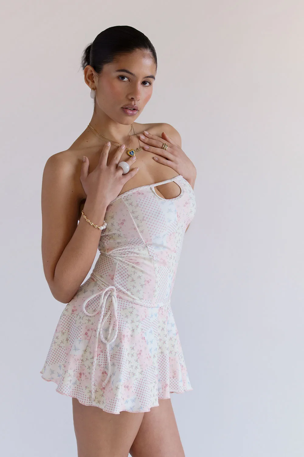 x SYDNEY SWEENEY Monroe Terry Mini Dress - Verona sold by Frankie's Bikinis product image thumbnail 3