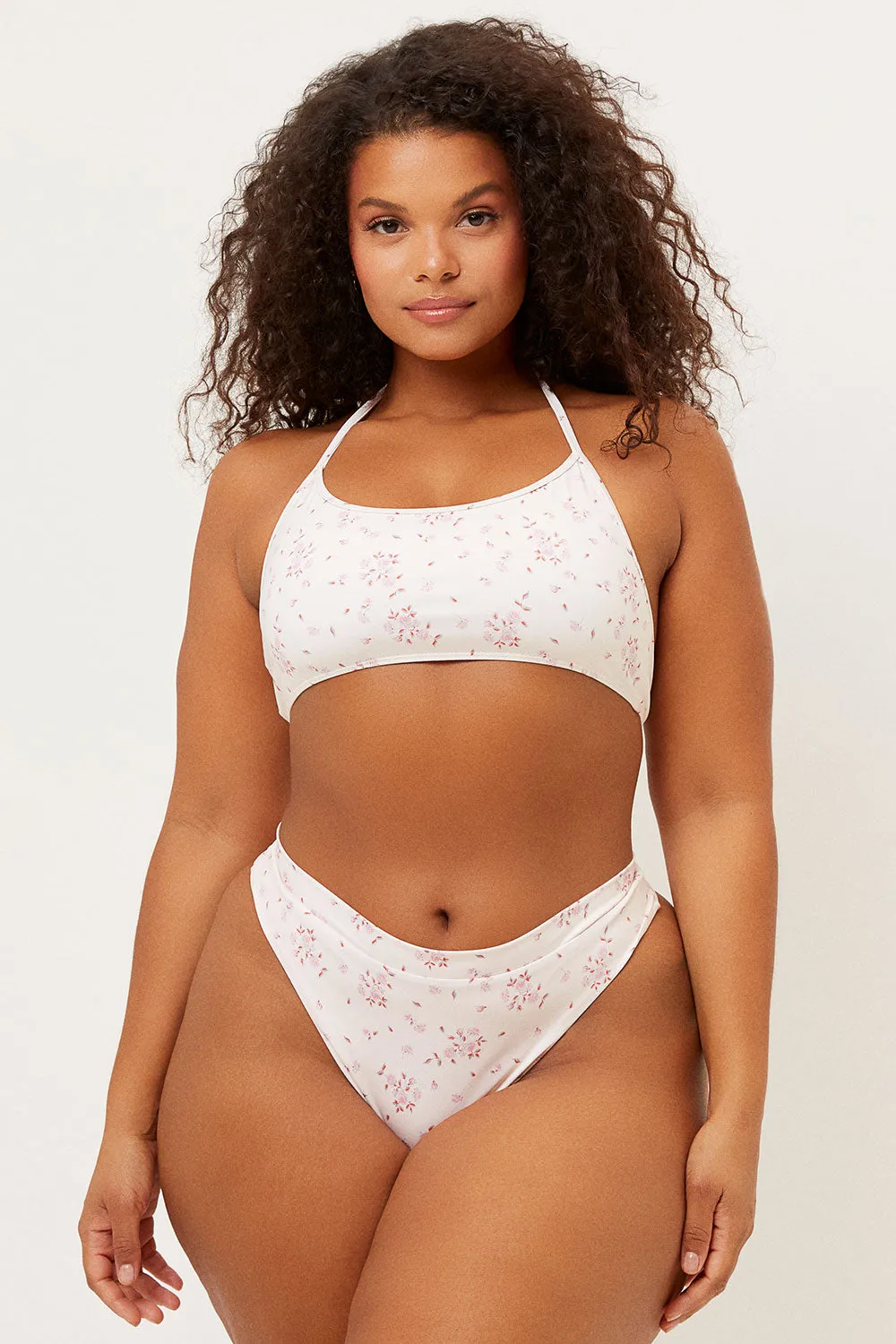 Bea High Waist Skimpy Bikini Bottom - Sweet Rose sold by Frankie's Bikinis product image thumbnail 3