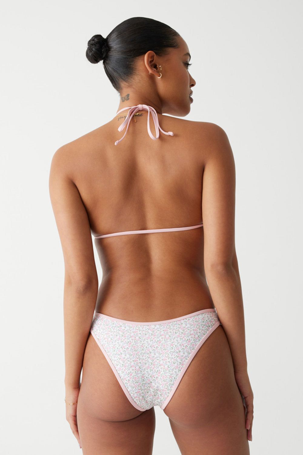 Dove Classic Floral Bikini Bottom - Baby Blanket sold by Frankie's Bikinis