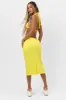 Jenny Plissé Midi Skirt - Pina Colada sold by Frankie's Bikinis