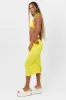 Jenny Plissé Midi Skirt - Pina Colada sold by Frankie's Bikinis