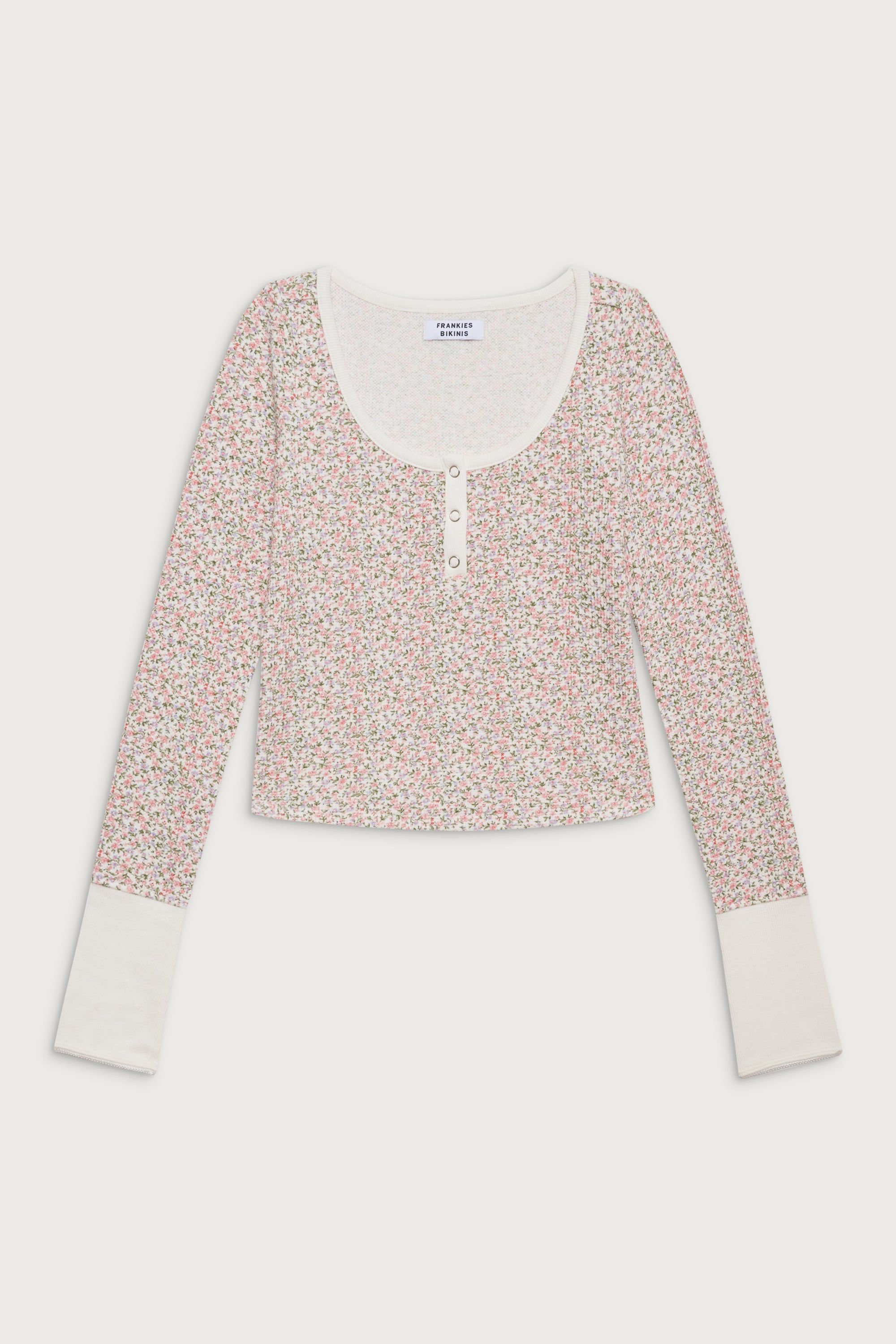 Cabin Long Sleeve Waffle Shirt - Baby Blanket sold by Frankie's Bikinis product image thumbnail 2