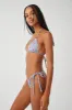 x GUIZIO Nick Floral Triangle Bikini Top - Rose Gingham sold by Frankie's Bikinis