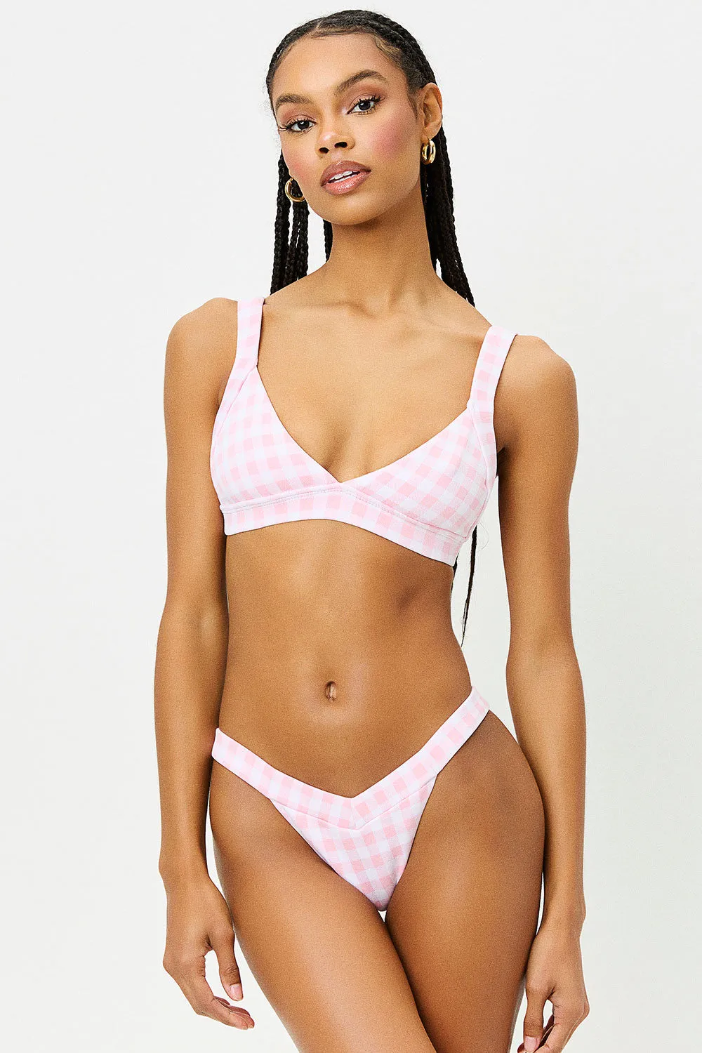 Grace Cheeky Bikini Bottom - Pink Picnic sold by Frankie's Bikinis product image thumbnail 3