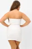 Palmer Terry Strapless Tube Dress - White sold by Frankie's Bikinis