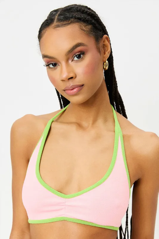 Sawyer Terry Halter Bikini Top - Summer Melon sold by Frankie's Bikinis