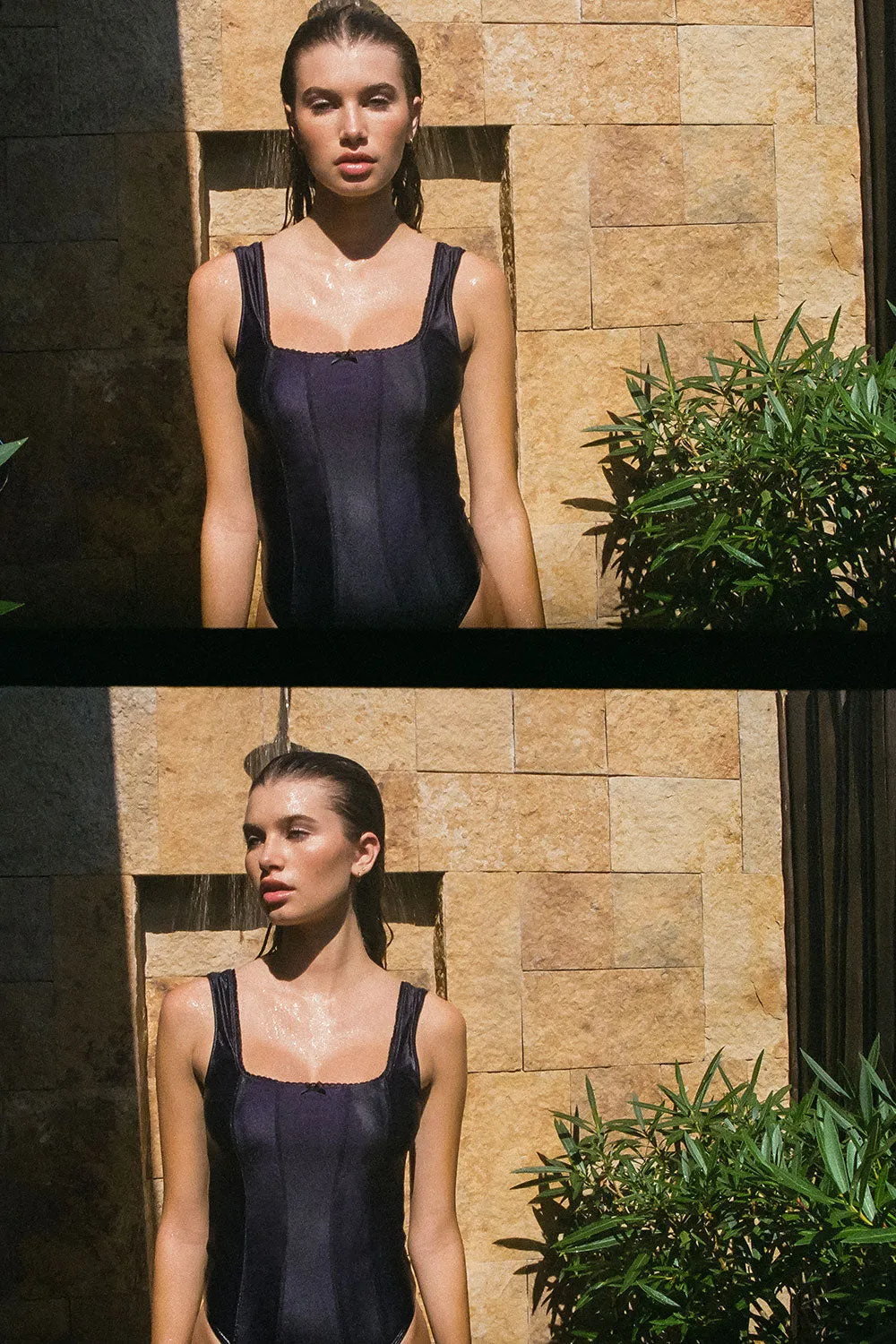 Etta Shine Cheeky One Piece Swimsuit - Candied Violet sold by Frankie's Bikinis product image thumbnail 2