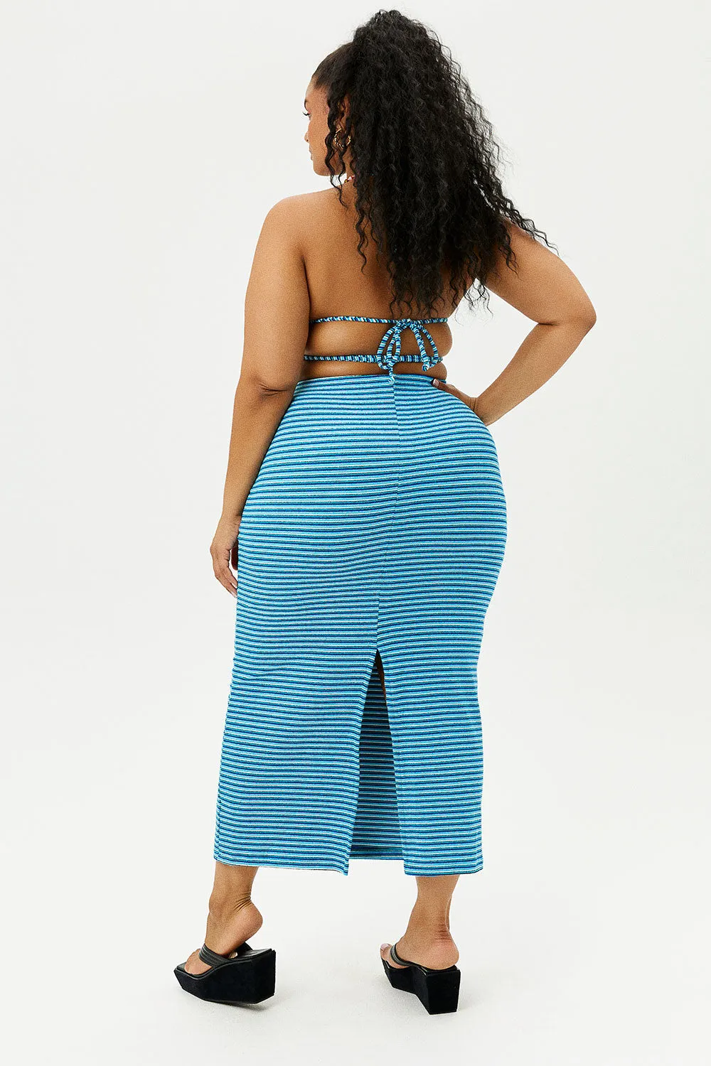 Opal Terry Skirt - Positano Stripe sold by Frankie's Bikinis product image thumbnail 3
