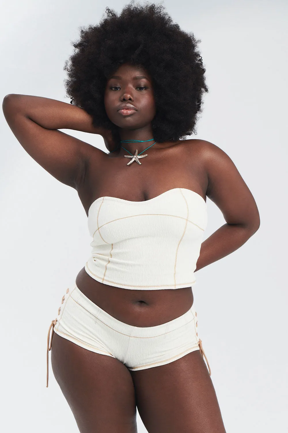 Rodeo Strapless Bikini Top - Sandstorm sold by Frankie's Bikinis