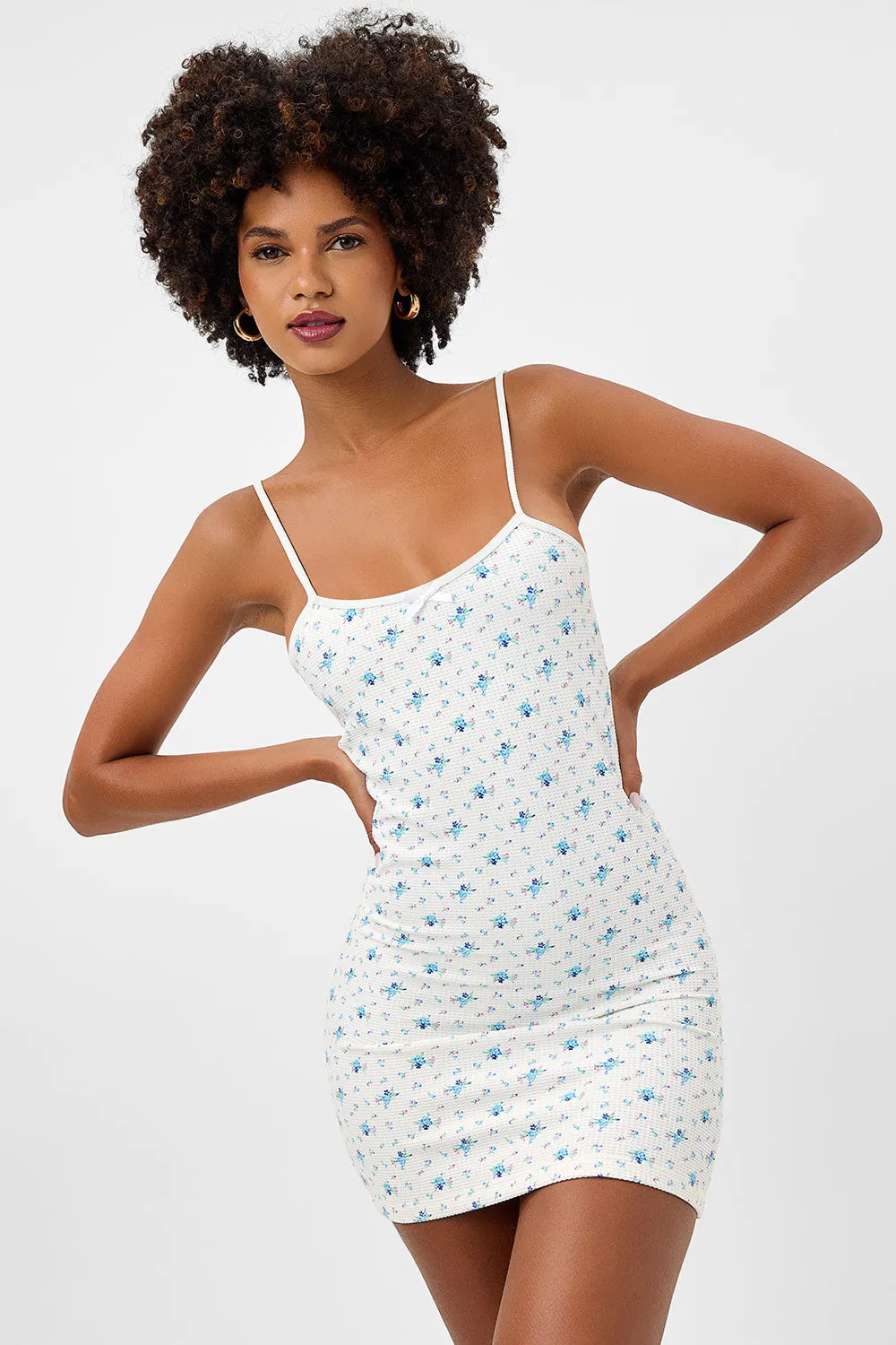 Gwen Waffle Mini Dress - Night Lily sold by Frankie's Bikinis product image thumbnail 3